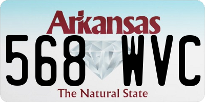 AR license plate 568WVC