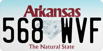 AR license plate 568WVF