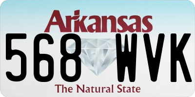 AR license plate 568WVK