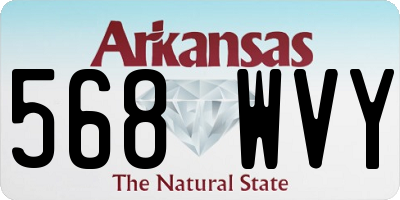 AR license plate 568WVY