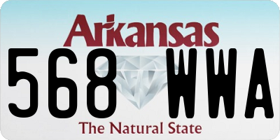 AR license plate 568WWA