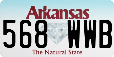 AR license plate 568WWB