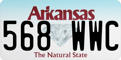 AR license plate 568WWC