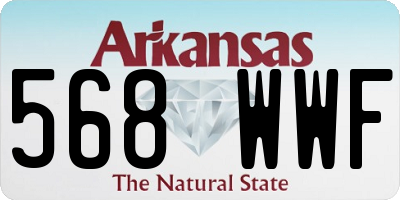 AR license plate 568WWF