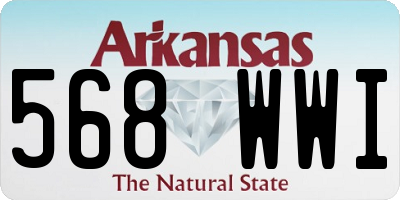 AR license plate 568WWI