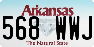 AR license plate 568WWJ