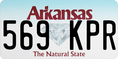 AR license plate 569KPR