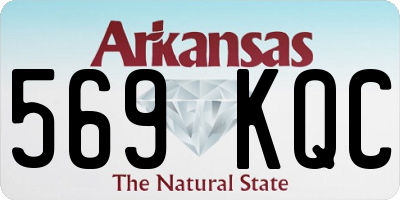 AR license plate 569KQC