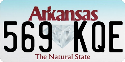 AR license plate 569KQE