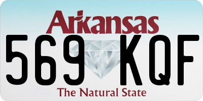 AR license plate 569KQF