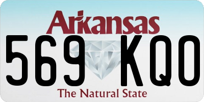 AR license plate 569KQO