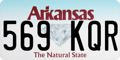 AR license plate 569KQR