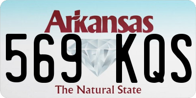 AR license plate 569KQS