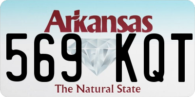 AR license plate 569KQT