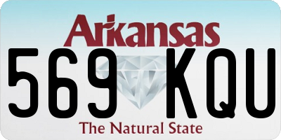 AR license plate 569KQU
