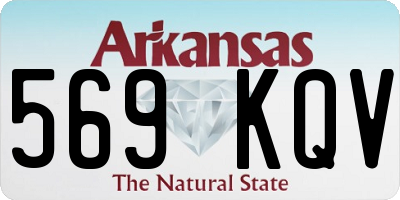 AR license plate 569KQV