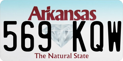 AR license plate 569KQW