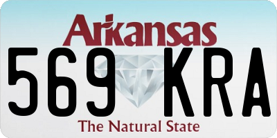 AR license plate 569KRA