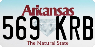 AR license plate 569KRB
