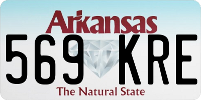 AR license plate 569KRE