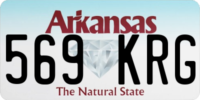 AR license plate 569KRG