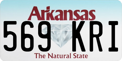 AR license plate 569KRI
