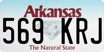 AR license plate 569KRJ