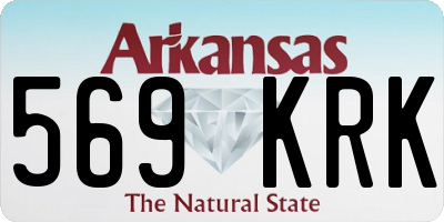 AR license plate 569KRK