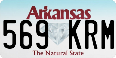 AR license plate 569KRM