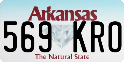 AR license plate 569KRO