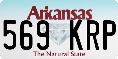 AR license plate 569KRP