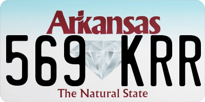 AR license plate 569KRR