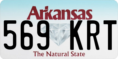 AR license plate 569KRT
