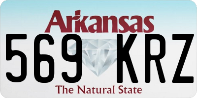 AR license plate 569KRZ