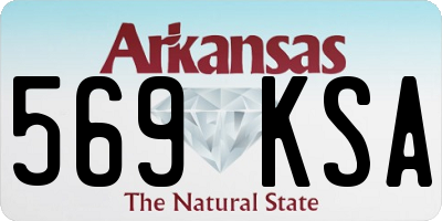 AR license plate 569KSA
