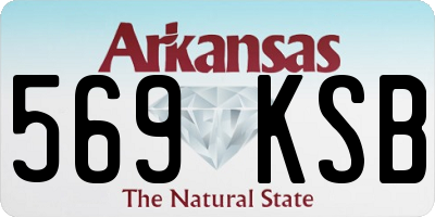 AR license plate 569KSB
