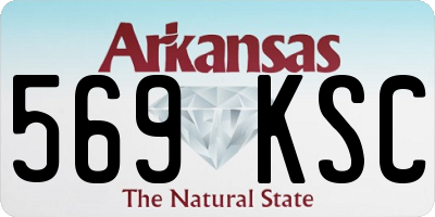 AR license plate 569KSC