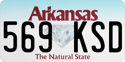 AR license plate 569KSD