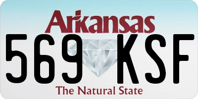 AR license plate 569KSF