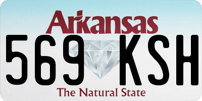 AR license plate 569KSH