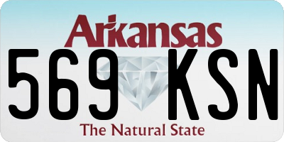AR license plate 569KSN