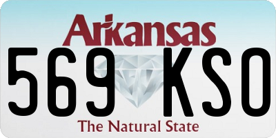 AR license plate 569KSO