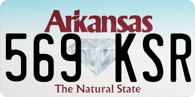 AR license plate 569KSR