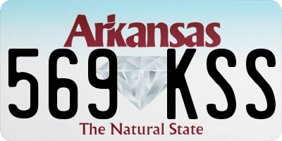 AR license plate 569KSS