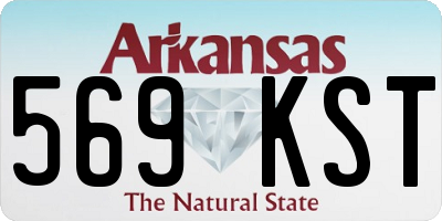 AR license plate 569KST