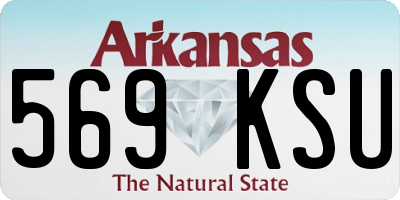 AR license plate 569KSU