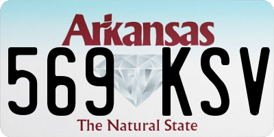 AR license plate 569KSV