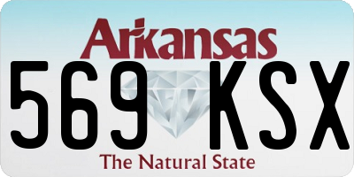AR license plate 569KSX