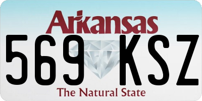 AR license plate 569KSZ