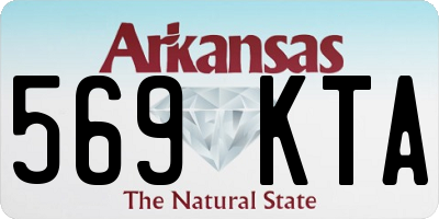 AR license plate 569KTA